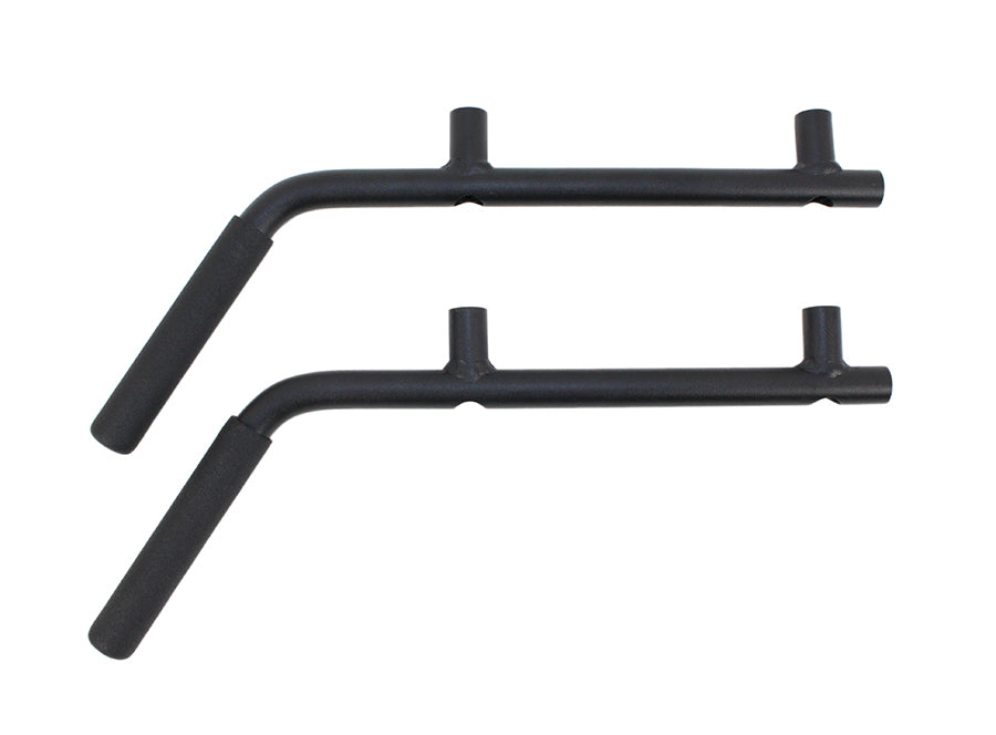 Jeep JK Grab Handles Front and Rear 07-18 Wrangler JK 4 Door Steel Black Textured Powdercoat Fishbone Offroad