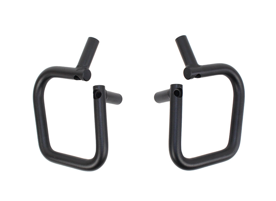 Jeep JK Grab Handles Front and Rear 07-18 Wrangler JK 4 Door Steel Black Textured Powdercoat Fishbone Offroad