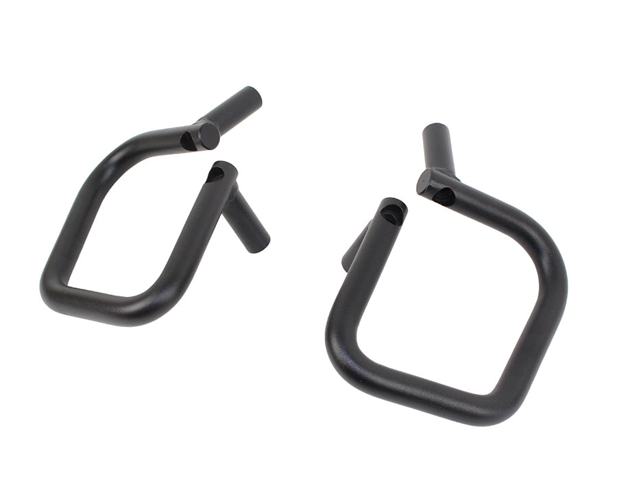 Jeep JK Grab Handles Front and Rear 07-18 Wrangler JK 4 Door Steel Black Textured Powdercoat Fishbone Offroad