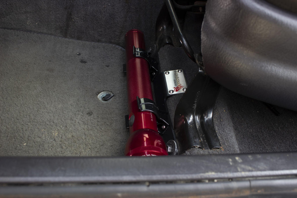 Jeep XJ Front Seat Flashlight Mount Fishbone Offroad