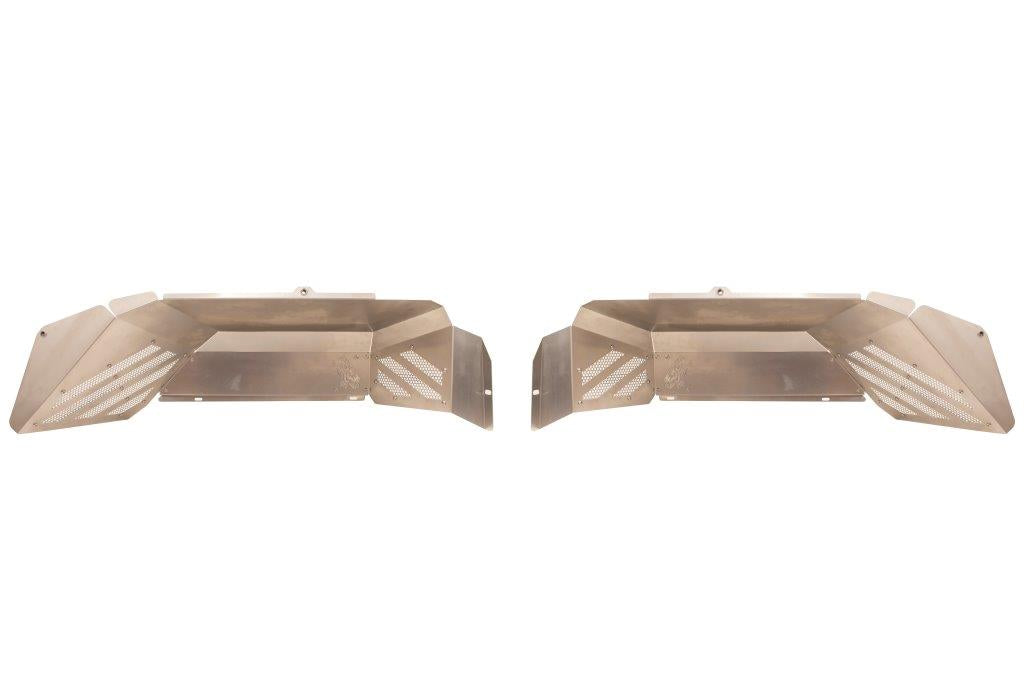 Jeep Gladiator Inner Fenders Rear Raw Aluminum For 20+ Gladiator Fishbone Offroad