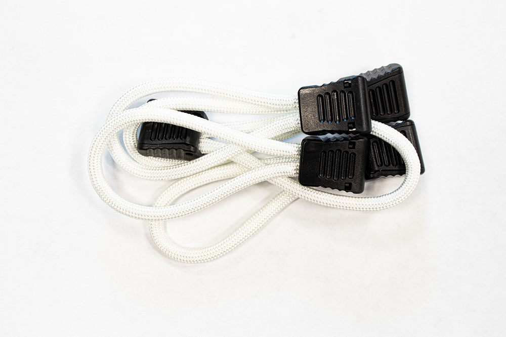 Paracord Zipper Pulls 5 Pcs White Fishbone Offroad