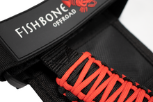 Load image into Gallery viewer, Paracord Grab Handles w/Three Straps Red Fishbone Offroad