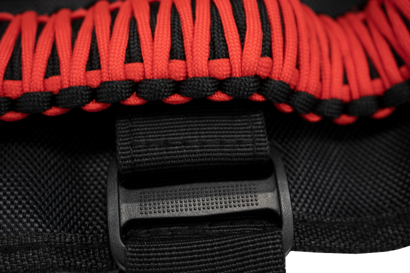 Paracord Grab Handles w/Three Straps Red Fishbone Offroad