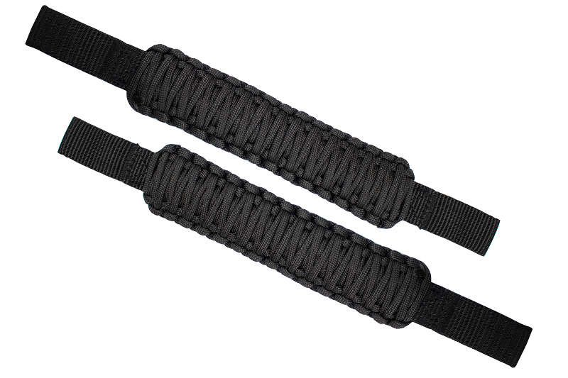 Head Rest Paracord Grab Handles Black Fishbone Offroad