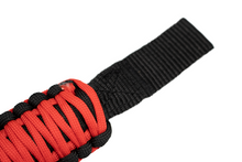 Load image into Gallery viewer, Head Rest Paracord Grab Handles Red Fishbone Offroad
