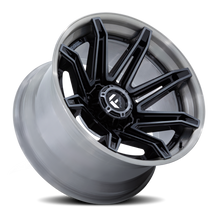 Load image into Gallery viewer, Aluminum Wheels 22X10 Brawl FC401BT 8 On 170 Gloss Black Brushed Dark Tint 125.1 Bore -18 Offset Fuel Off Road Wheels