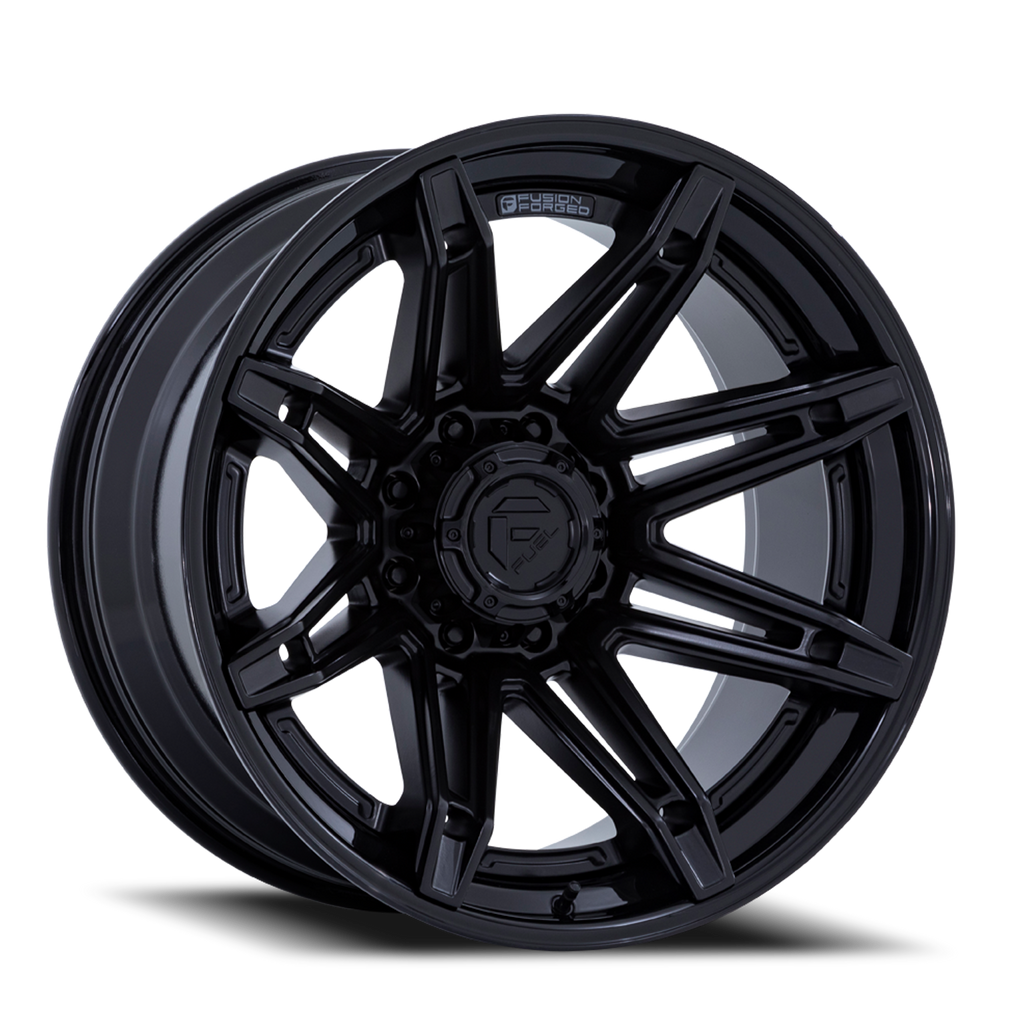 Aluminum Wheels 24X12 Brawl FC401MX 8 On 170 Matte Black/Gloss Black Lip 125.1 Bore -44 Offset Fuel Off Road Wheels
