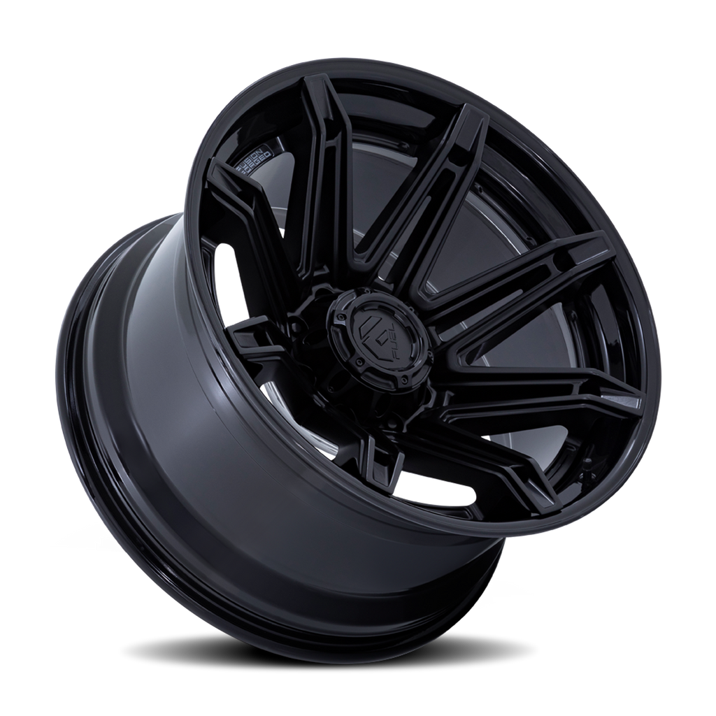 Aluminum Wheels 24X12 Brawl FC401MX 8 On 180 Matte Black/Gloss Black Lip 124.2 Bore -44 Offset Fuel Off Road Wheels