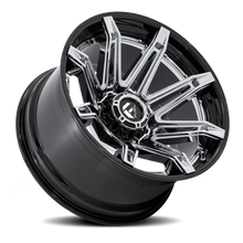 Load image into Gallery viewer, Aluminum Wheels 20X10 Brawl FC401PB 8 On 165.1 Chrome/Gloss Black Lip 125.1 Bore -18 Offset Fuel Off Road Wheels