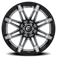 Load image into Gallery viewer, Aluminum Wheels 20X10 Brawl FC401PB 8 On 165.1 Chrome/Gloss Black Lip 125.1 Bore -18 Offset Fuel Off Road Wheels