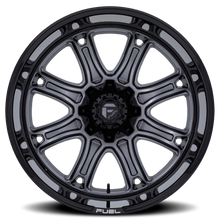 Load image into Gallery viewer, Aluminum Wheels 22X9 Darkstar FC853AB 6 On 135/6 On 139.7 Matte Gunmetal Gray/Black Lip 106.1 Bore 1 Offset Fuel Off Road Wheels