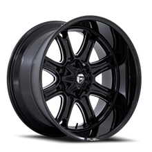 Load image into Gallery viewer, Aluminum Wheels 22X10 Darkstar FC853BE 6 On 135/6 On 139.7 Gloss Black Milled 106.1 Bore -18 Offset Fuel Off Road Wheels