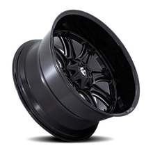 Load image into Gallery viewer, Aluminum Wheels 22X10 Darkstar FC853BE 6 On 135/6 On 139.7 Gloss Black Milled 106.1 Bore -18 Offset Fuel Off Road Wheels