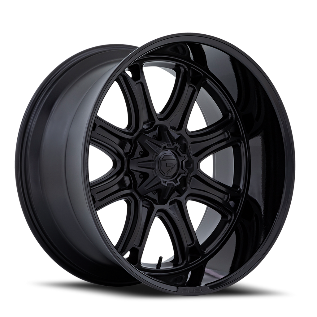 Aluminum Wheels 22X10 Darkstar FC853MB 6 On 135/6 On 139.7 Matte Black/Gloss Black Lip 106.1 Bore 10 Offset Fuel Off Road Wheels