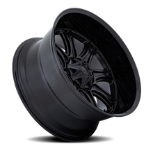 Load image into Gallery viewer, Aluminum Wheels 22X10 Darkstar FC853MB 6 On 135/6 On 139.7 Matte Black/Gloss Black Lip 106.1 Bore 10 Offset Fuel Off Road Wheels