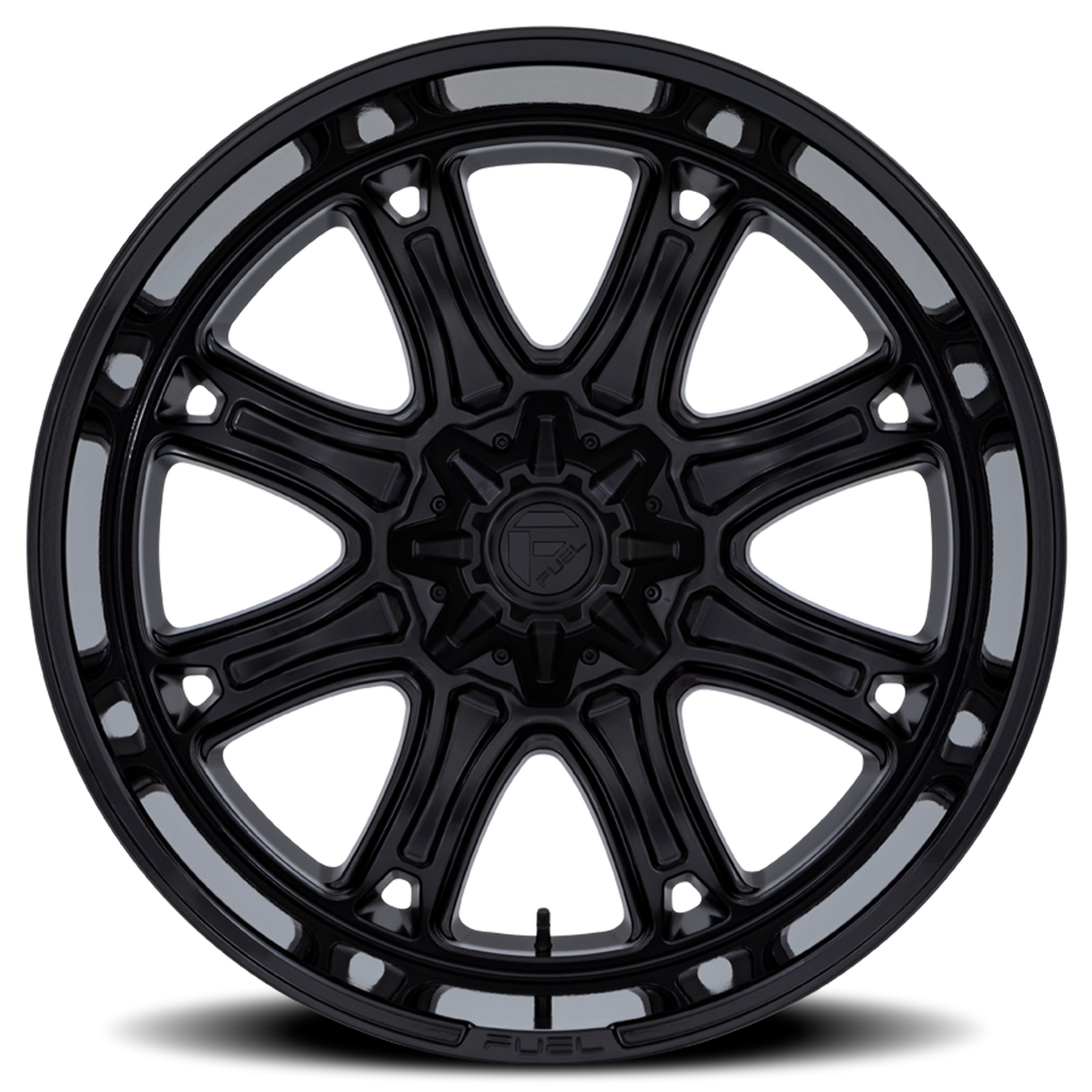 Aluminum Wheels 22X10 Darkstar FC853MB 6 On 135/6 On 139.7 Matte Black/Gloss Black Lip 106.1 Bore 10 Offset Fuel Off Road Wheels