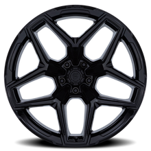 Load image into Gallery viewer, Aluminum Wheels 18X9 Flux 6 FC854BX 6 On 139.7 Gloss Black 106.1 Bore 1 Offset Fuel Off Road Wheels