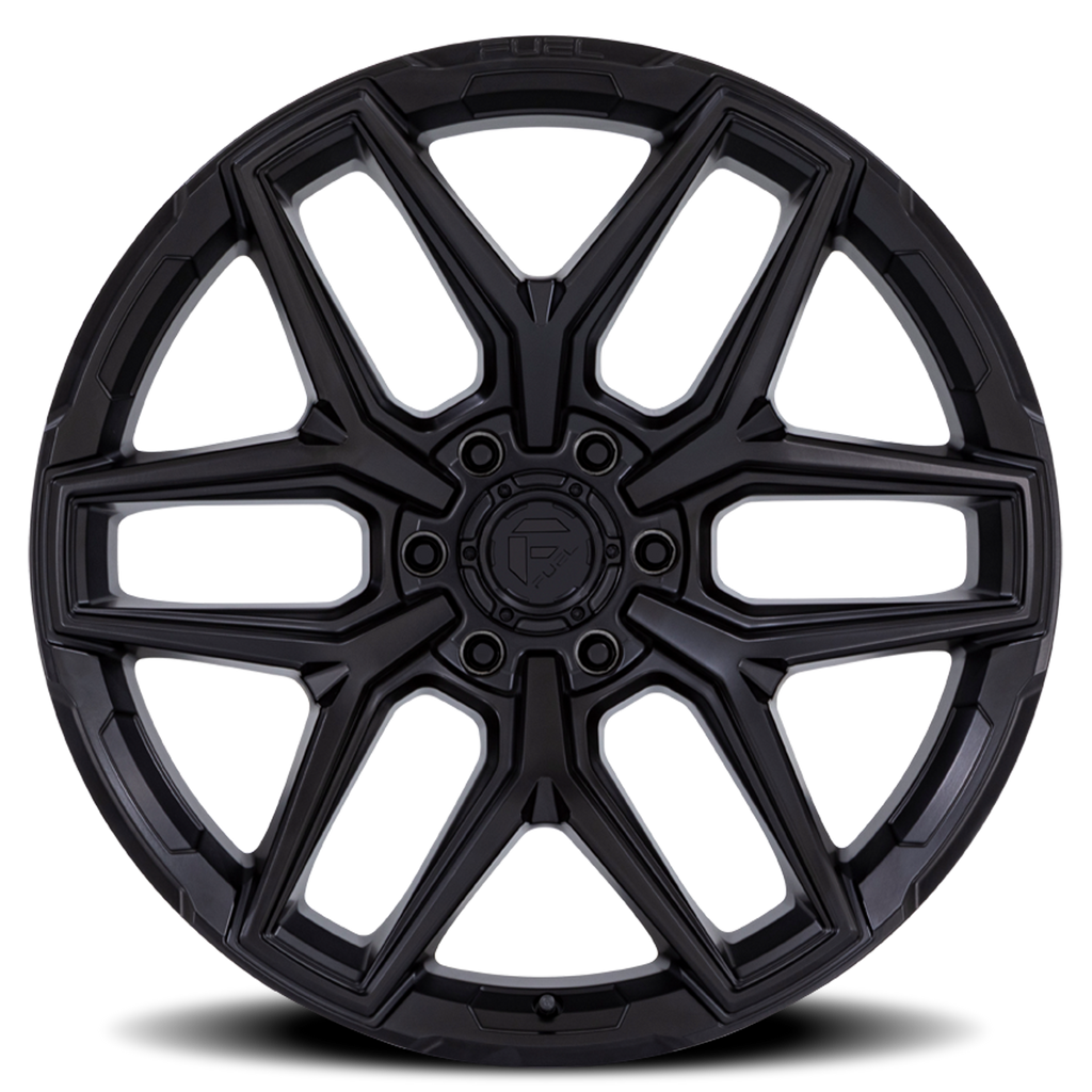 Aluminum Wheels 18X9 Flux 6 FC854MX 6 On 139.7 Blackout 106.1 Bore 1 Offset Fuel Off Road Wheels