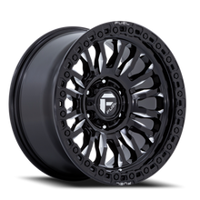 Load image into Gallery viewer, Aluminum Wheels 17X9 Rincon SBL FC857BE 5 On 127 Gloss Black Milled 71.5 Bore 1 Offset Fuel Off Road Wheels