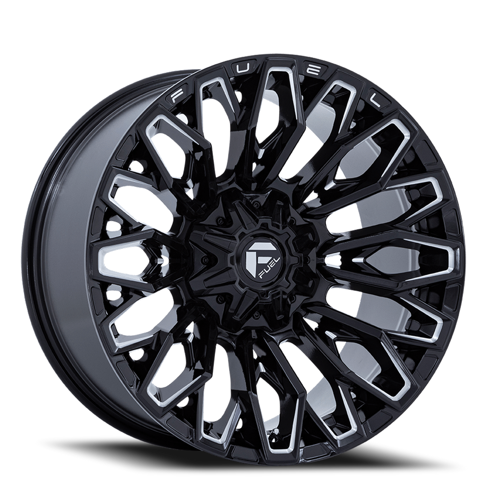 Aluminum Wheels 20X10 Strike FC865 BE 6 On 135/6 On 139.7 Gloss Black Milled 106.1 Bore -18 Offset Fuel Off Road Wheels