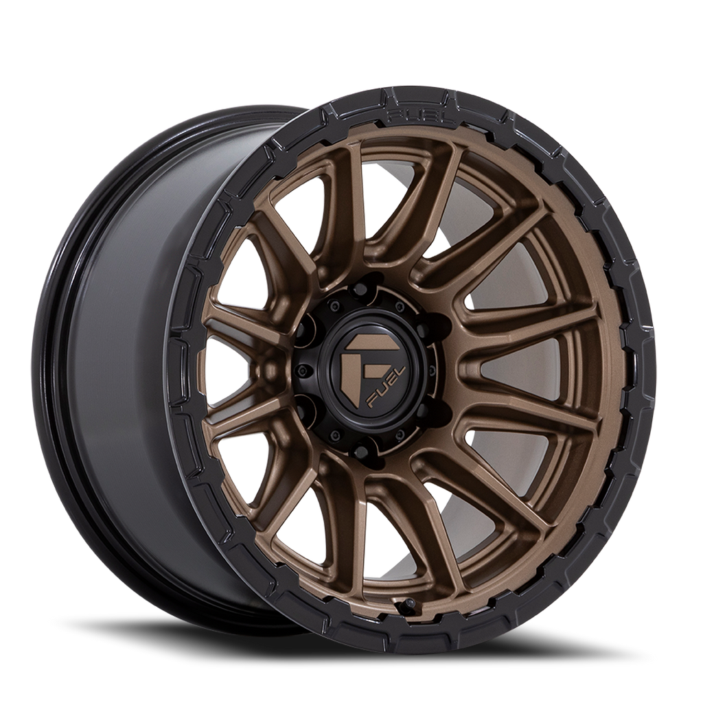 Aluminum Wheels 17X9 Piston FC866 ZB 6 On 139.7 Matte Bronze/Gloss Black Lip 106.1 Bore 1 Offset Fuel Off Road Wheels