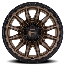 Load image into Gallery viewer, Aluminum Wheels 17X9 Piston FC866 ZB 6 On 139.7 Matte Bronze/Gloss Black Lip 106.1 Bore 1 Offset Fuel Off Road Wheels