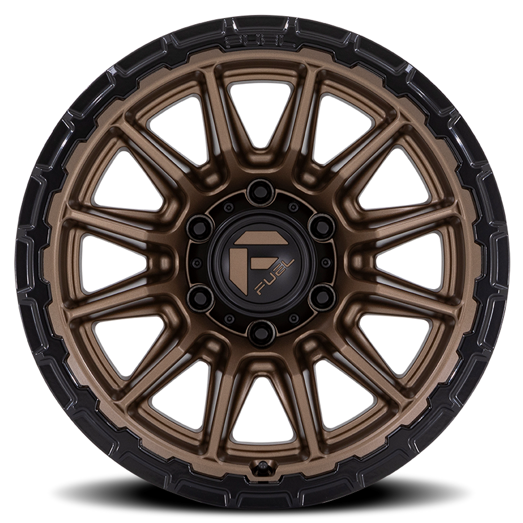 Aluminum Wheels 17X9 Piston FC866 ZB 6 On 139.7 Matte Bronze/Gloss Black Lip 106.1 Bore -12 Offset Fuel Off Road Wheels