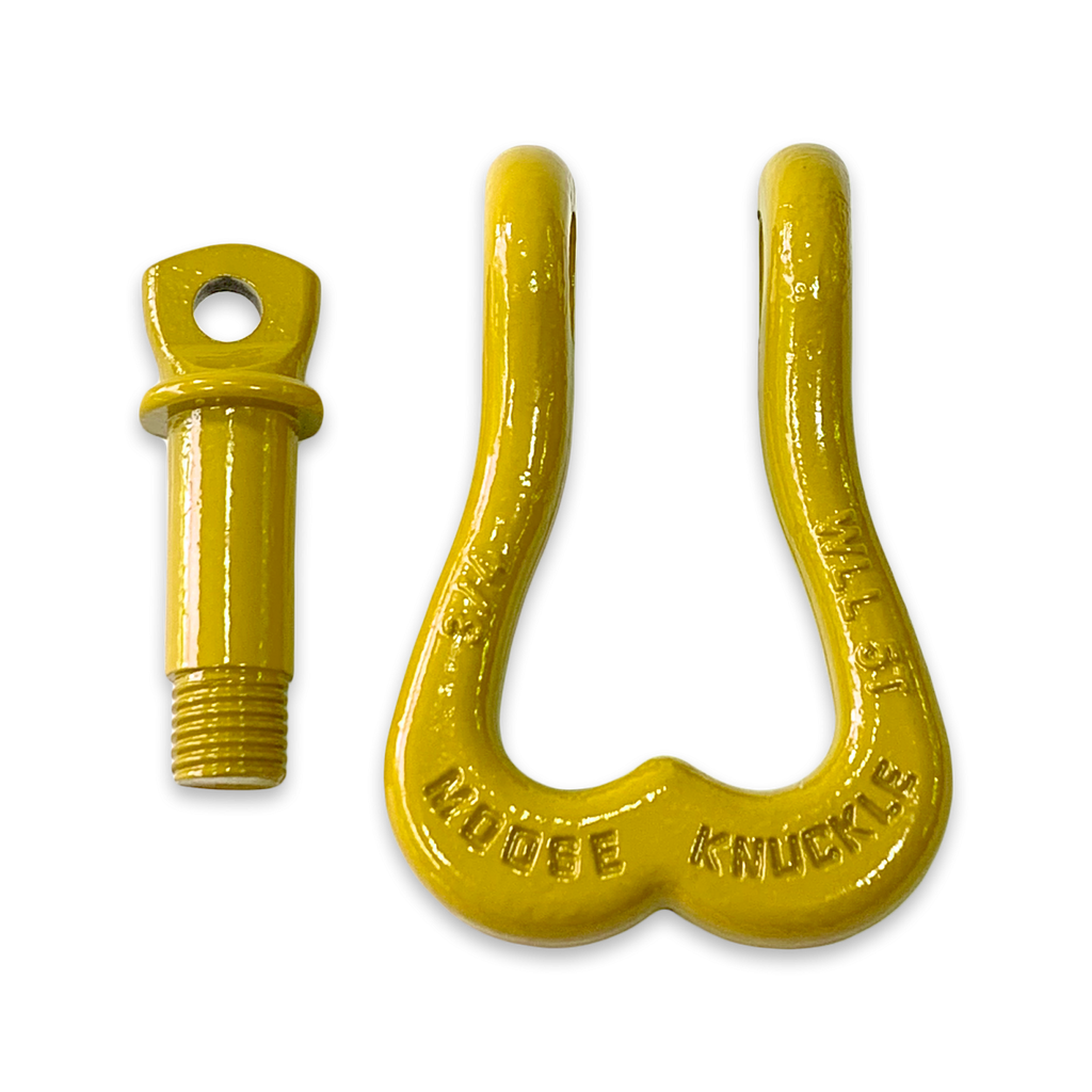 Moose Knuckle XL Shackle 3/4 Detonator Yellow Moose Knuckle Offroad