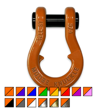 Load image into Gallery viewer, Jowl Recovery Split Shackle 3/4 Obscene Orange Moose Knuckle Offroad