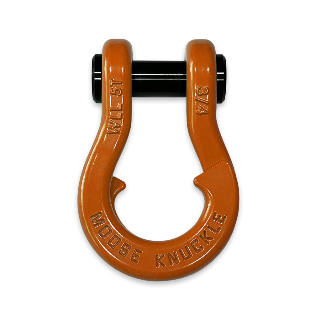 Jowl Recovery Split Shackle 3/4 Obscene Orange Moose Knuckle Offroad