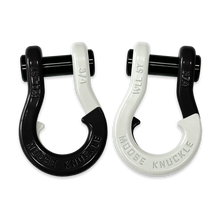 Load image into Gallery viewer, Jowl Recovery Split Shackle 3/4 Black Hole and Pure White Combo Moose Knuckle Offroad