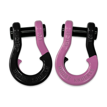 Load image into Gallery viewer, Jowl Recovery Split Shackle 3/4 Black Hole and Pretty Pink Combo Moose Knuckle Offroad