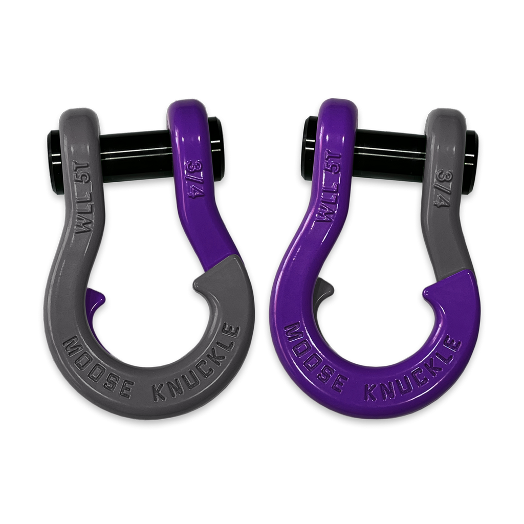 Jowl Recovery Split Shackle 3/4 Gun Gray and Grape Escape Combo Moose Knuckle Offroad