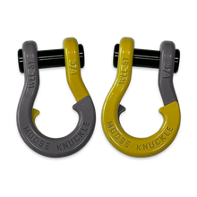 Load image into Gallery viewer, Jowl Recovery Split Shackle 3/4 Gun Gray and Detonator Yellow Combo Moose Knuckle Offroad