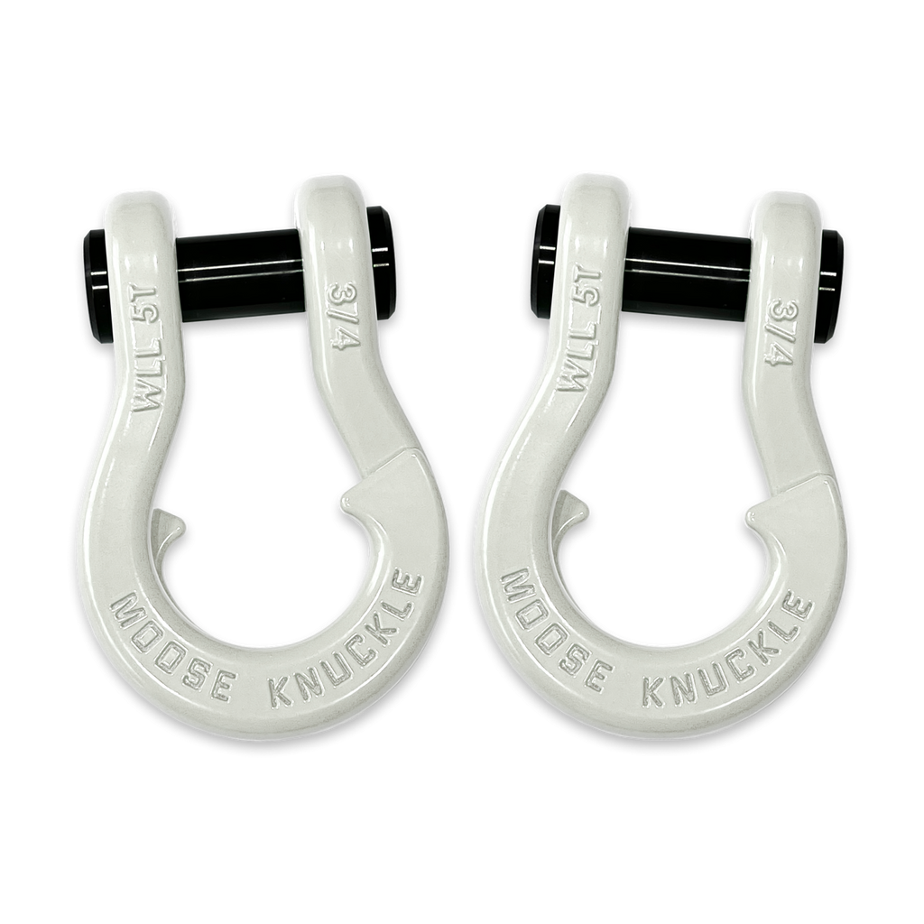 Jowl Recovery Split Shackle 3/4 Pure White and Pure White Combo Moose Knuckle Offroad