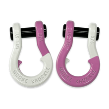 Load image into Gallery viewer, Jowl Recovery Split Shackle 3/4 Pure White and Pretty Pink Combo Moose Knuckle Offroad