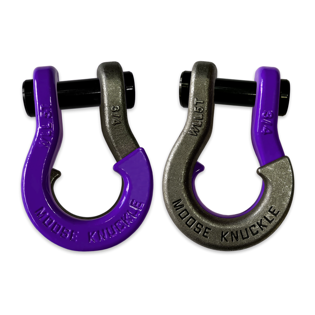 Jowl Recovery Split Shackle 3/4 Grape Escape and Raw Dog Combo Moose Knuckle Offroad
