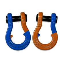 Load image into Gallery viewer, Jowl Recovery Split Shackle 3/4 Blue Balls and Obscene Orange Combo Moose Knuckle Offroad
