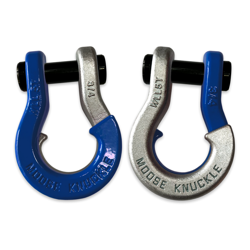Jowl Recovery Split Shackle 3/4 Blue Balls and Nice Gal Combo Moose Knuckle Offroad
