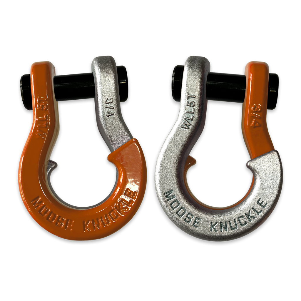Jowl Recovery Split Shackle 3/4 Obscene Orange and Nice Gal Combo Moose Knuckle Offroad