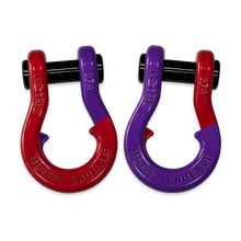 Load image into Gallery viewer, Jowl Recovery Split Shackle 3/4 Flame Red and Grape Escape Combo Moose Knuckle Offroad