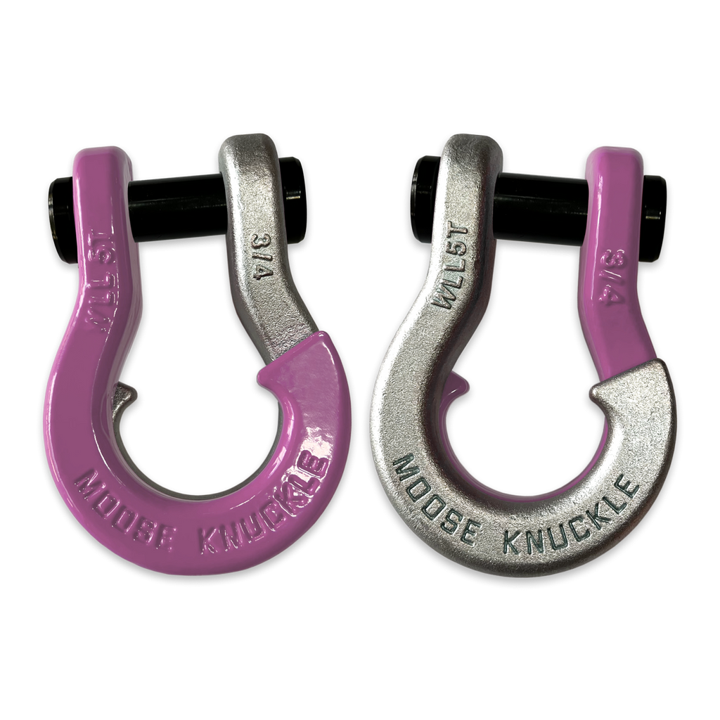 Jowl Recovery Split Shackle 3/4 Pretty Pink and Nice Gal Combo Moose Knuckle Offroad