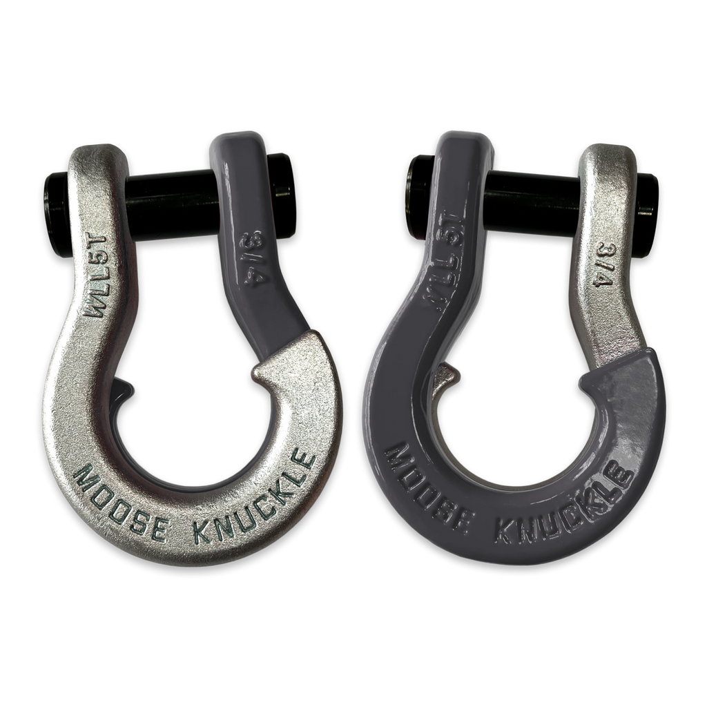 Jowl Recovery Split Shackle 3/4 Nice Gal and Gun Gray Combo Moose Knuckle Offroad