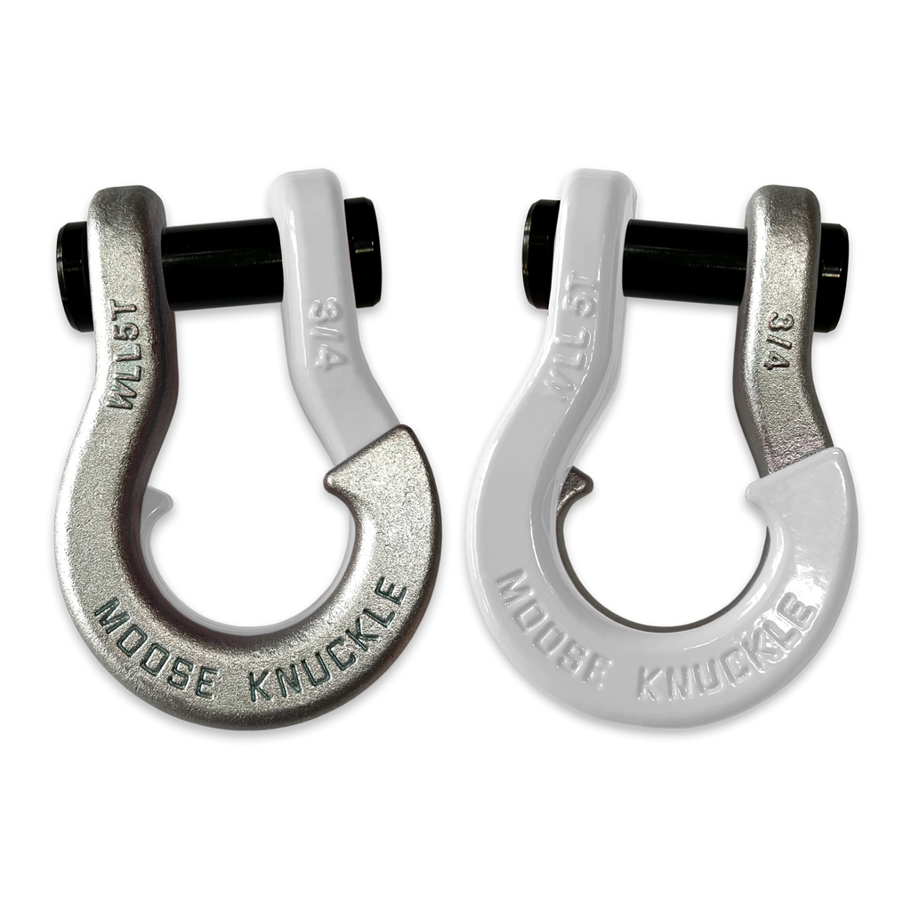 Jowl Recovery Split Shackle 3/4 Nice Gal and Pure White Combo Moose Knuckle Offroad