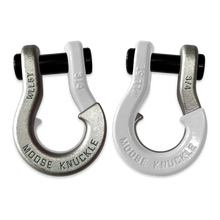 Load image into Gallery viewer, Jowl Recovery Split Shackle 3/4 Nice Gal and Pure White Combo Moose Knuckle Offroad