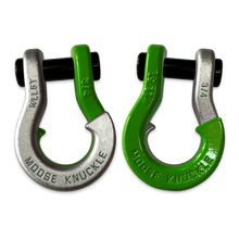 Load image into Gallery viewer, Jowl Recovery Split Shackle 3/4 Nice Gal and Sublime Green Combo Moose Knuckle Offroad