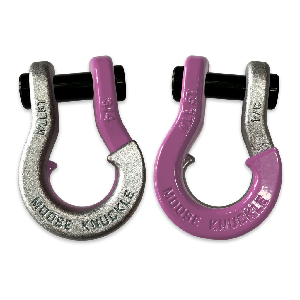 Jowl Recovery Split Shackle 3/4 Nice Gal and Pretty Pink Combo Moose Knuckle Offroad