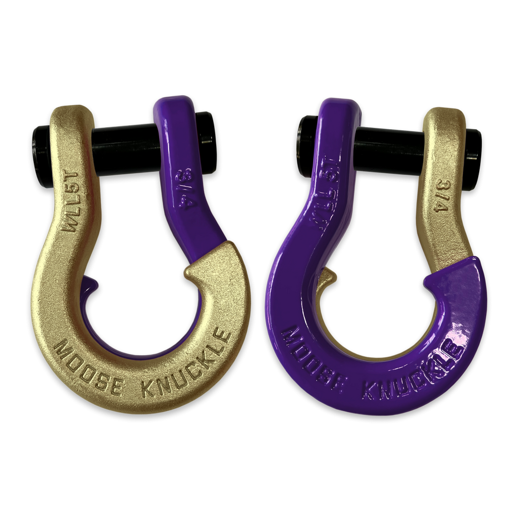 Jowl Recovery Split Shackle 3/4 Brass Knuckle and Grape Escape Combo Moose Knuckle Offroad