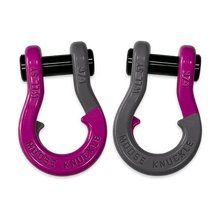 Load image into Gallery viewer, Jowl Recovery Split Shackle 3/4 Pogo Pink and Gun Gray Combo Moose Knuckle Offroad